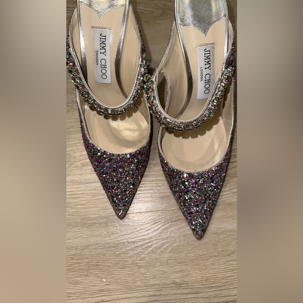 Jimmy choo multicolor glitter bing heels - Picture 4 of 11